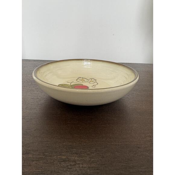 Poppy Trail By Metlox Salad Soup Bowl Made in California Vtg Strawberry Floral - Picture 2 of 16